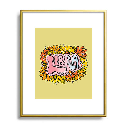 Doodle By Meg Libra Flowers Metal Framed Art Print
