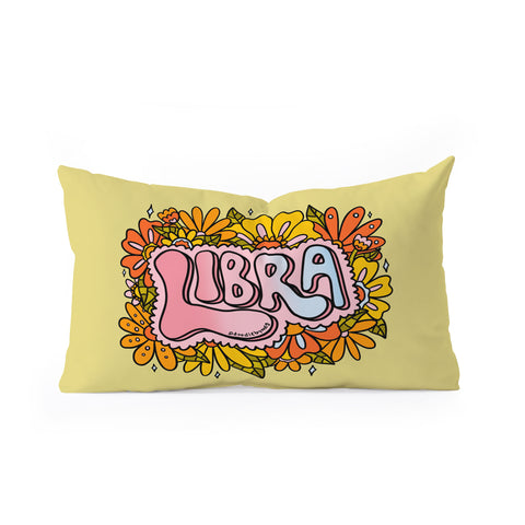 Doodle By Meg Libra Flowers Oblong Throw Pillow