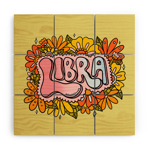 Doodle By Meg Libra Flowers Wood Wall Mural