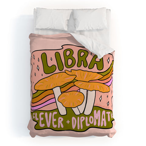 Doodle By Meg Libra Mushroom Duvet Cover