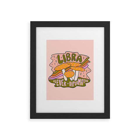 Doodle By Meg Libra Mushroom Framed Art Print