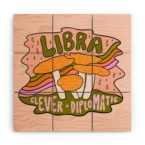 Doodle By Meg Libra Mushroom Wood Wall Mural