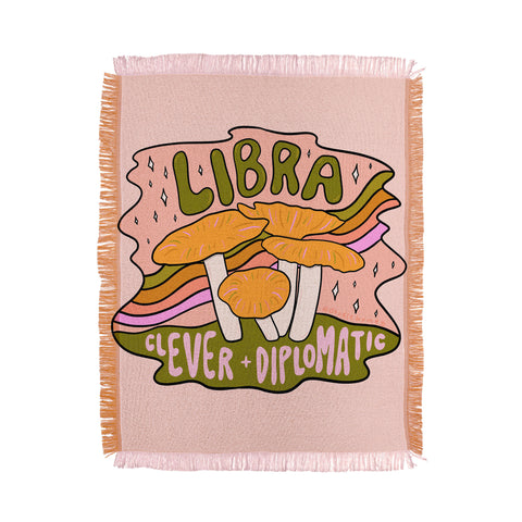 Doodle By Meg Libra Mushroom Throw Blanket