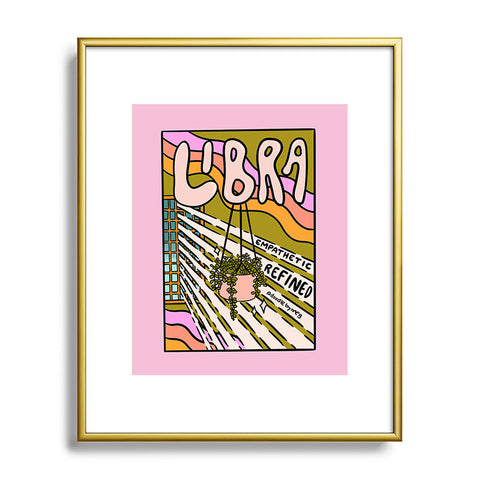 Doodle By Meg Libra Plant Metal Framed Art Print