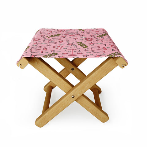 Doodle By Meg Libra Print Folding Stool