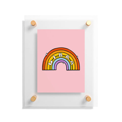 Doodle By Meg Libra Rainbow Floating Acrylic Print