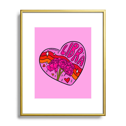 Doodle By Meg Libra Valentine Metal Framed Art Print