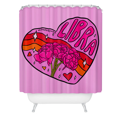 Doodle By Meg Libra Valentine Shower Curtain