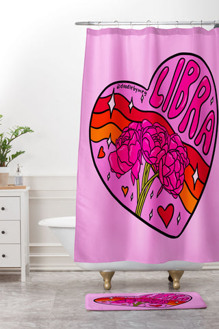 Doodle By Meg Libra Valentine Shower Curtain And Mat
