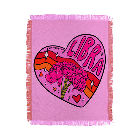 Doodle By Meg Libra Valentine Throw Blanket