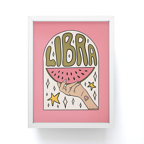 Doodle By Meg Libra Watermelon Framed Mini Art Print