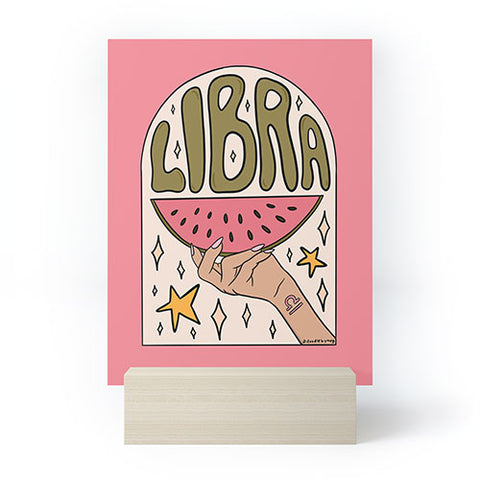 Doodle By Meg Libra Watermelon Mini Art Print