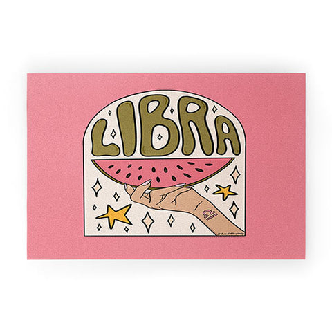 Doodle By Meg Libra Watermelon Welcome Mat