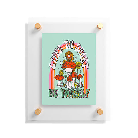 Doodle By Meg Lifes Too Short Floating Acrylic Print