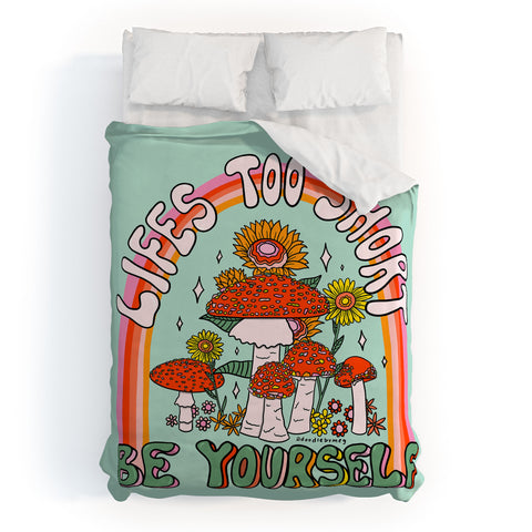 Doodle By Meg Lifes Too Short Duvet Cover