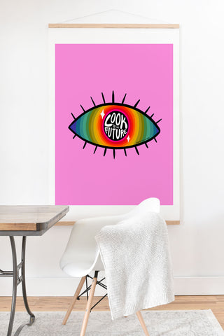 Doodle By Meg Look to the Future Art Print And Hanger