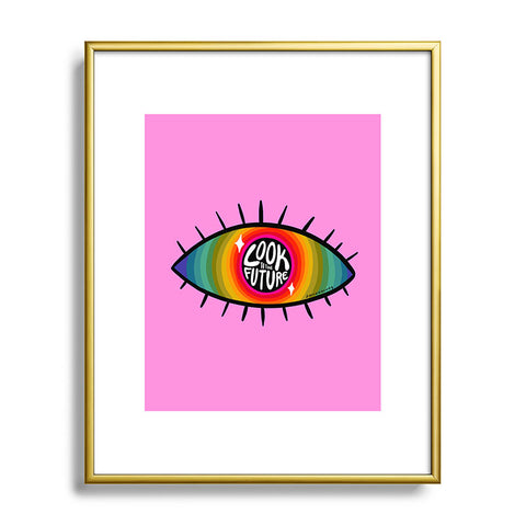 Doodle By Meg Look to the Future Metal Framed Art Print