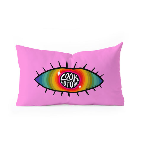 Doodle By Meg Look to the Future Oblong Throw Pillow