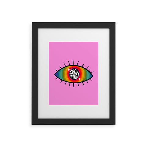 Doodle By Meg Look to the Future Framed Art Print