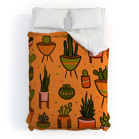 Doodle By Meg Modern Cactus Comforter