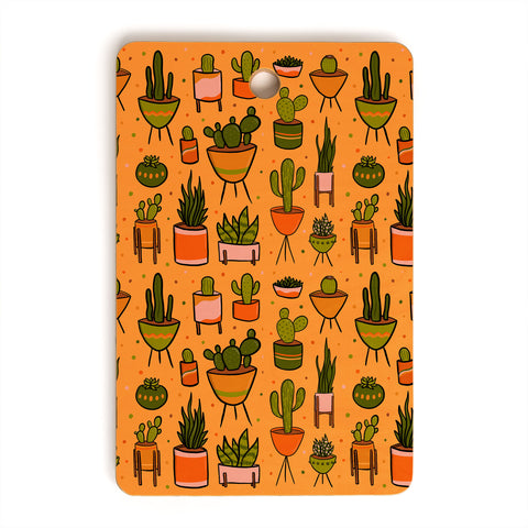 Doodle By Meg Modern Cactus Cutting Board Rectangle