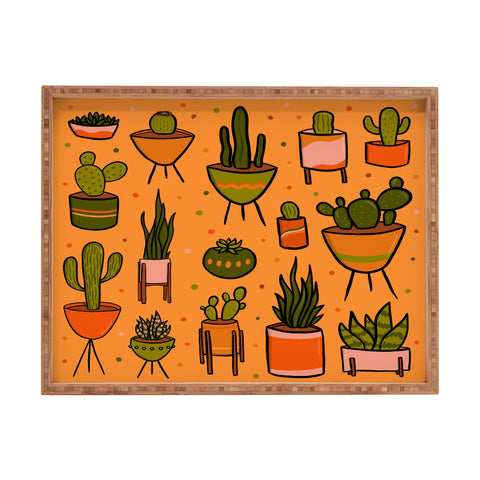 Doodle By Meg Modern Cactus Rectangular Tray