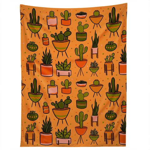 Doodle By Meg Modern Cactus Tapestry