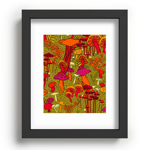 Doodle By Meg Mushrooms in the Forest Recessed Framing Rectangle