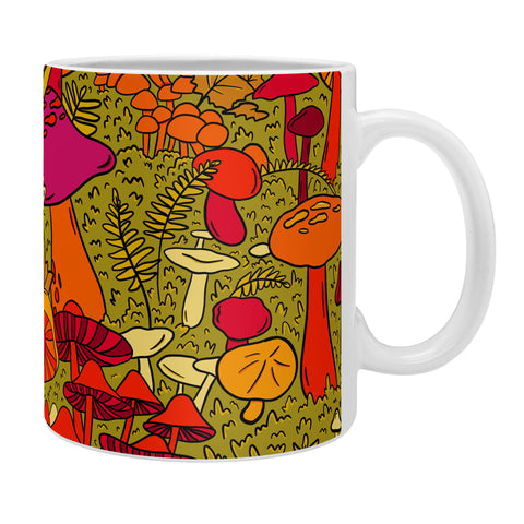 Doodle By Meg Mushrooms in the Forest Coffee Mug