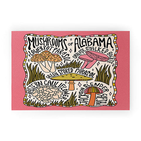 Doodle By Meg Mushrooms of Alabama Welcome Mat