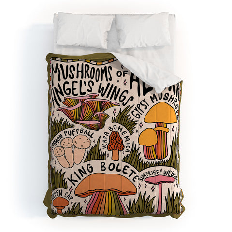 Doodle By Meg Mushrooms of Alaska Comforter