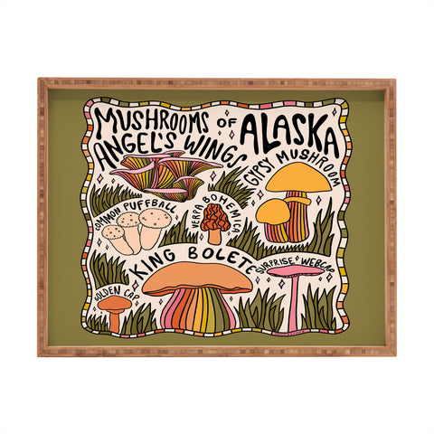 Doodle By Meg Mushrooms of Alaska Rectangular Tray