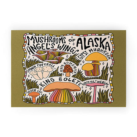 Doodle By Meg Mushrooms of Alaska Welcome Mat