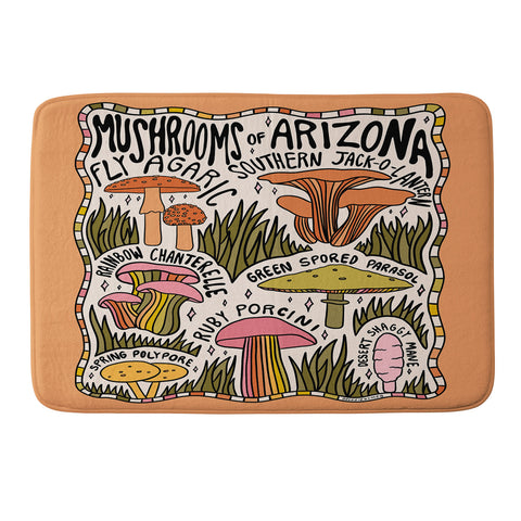 Doodle By Meg Mushrooms of Arizona Memory Foam Bath Mat