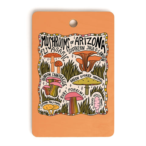 Doodle By Meg Mushrooms of Arizona Cutting Board Rectangle