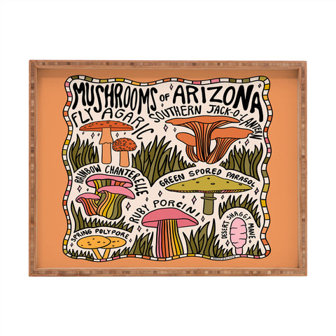 Doodle By Meg Mushrooms of Arizona Rectangular Tray