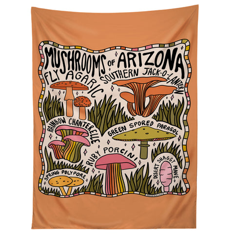 Doodle By Meg Mushrooms of Arizona Tapestry