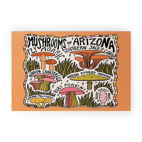 Doodle By Meg Mushrooms of Arizona Welcome Mat