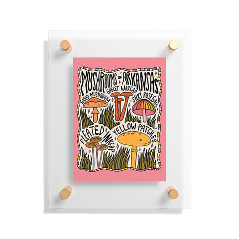 Doodle By Meg Mushrooms of Arkansas Floating Acrylic Print