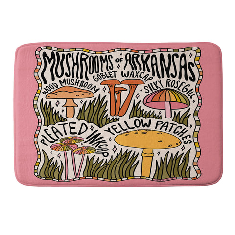 Doodle By Meg Mushrooms of Arkansas Memory Foam Bath Mat