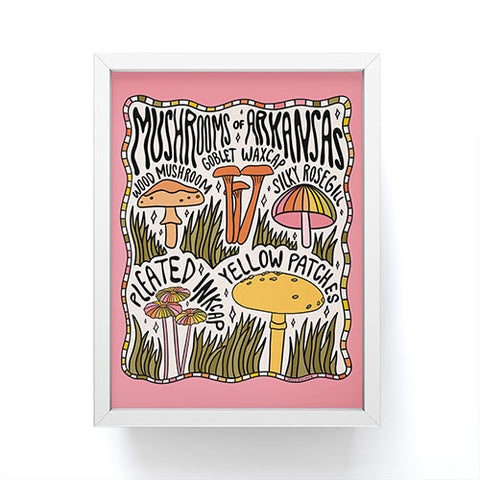 Doodle By Meg Mushrooms of Arkansas Framed Mini Art Print