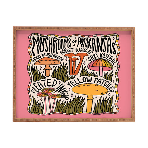 Doodle By Meg Mushrooms of Arkansas Rectangular Tray