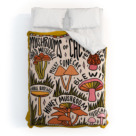Doodle By Meg Mushrooms of California Comforter