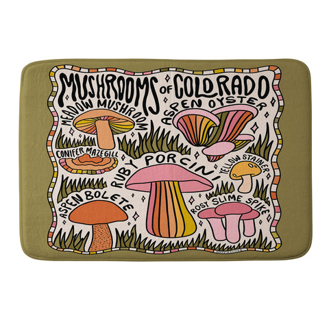 Doodle By Meg Mushrooms of Colorado Memory Foam Bath Mat
