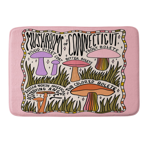 Doodle By Meg Mushrooms of Connecticut Memory Foam Bath Mat