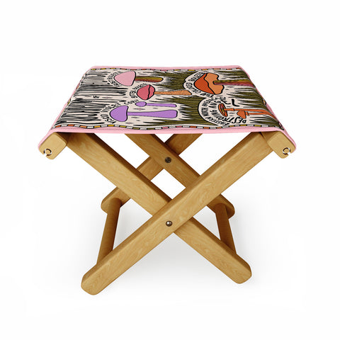 Doodle By Meg Mushrooms of Connecticut Folding Stool
