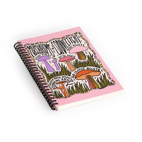Doodle By Meg Mushrooms of Connecticut Spiral Notebook