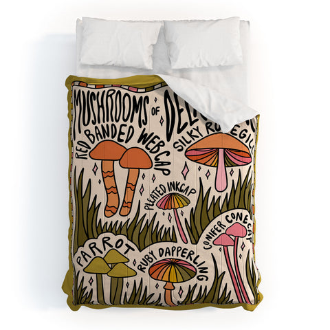 Doodle By Meg Mushrooms of Delaware Comforter