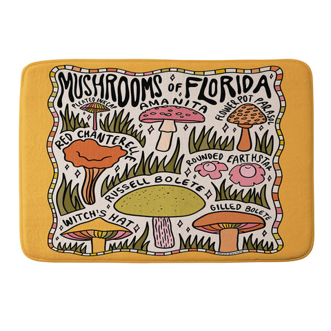 Doodle By Meg Mushrooms of Florida Memory Foam Bath Mat
