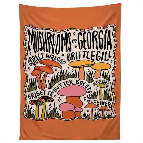 Doodle By Meg Mushrooms of Georgia Tapestry
